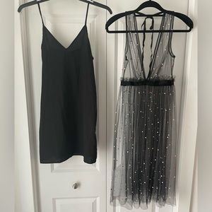 Sweet Jolie Re:named Pearl Sheer Overlay Dress